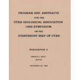 Utah Geological Association 11, Utah Geological Association-11, Utah Geological Association #11, UGA 11, UGA11, UGA #11, sandberg, charles, albert, charles albert, charles a., c. albert, charlie, charlie albert, charlie a., c.a., c. a., ca, sprinkel, doug
